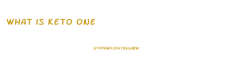 what is keto one