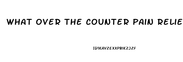 what over the counter pain relievers contain acetaminophen