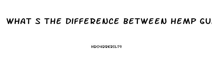 what s the difference between hemp gummies and cbd gummies