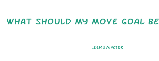 what should my move goal be to lose weight