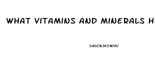 what vitamins and minerals help you sleep