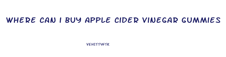 where can i buy apple cider vinegar gummies