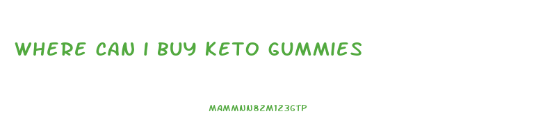where can i buy keto gummies