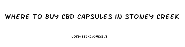 where to buy cbd capsules in stoney creek