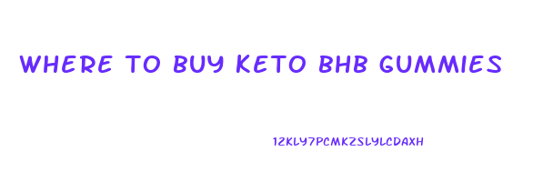 where to buy keto bhb gummies