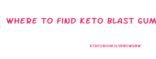 where to find keto blast gummies