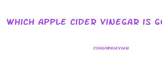 which apple cider vinegar is good for weight loss