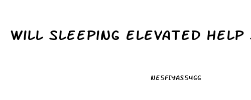 will sleeping elevated help sleep apnea