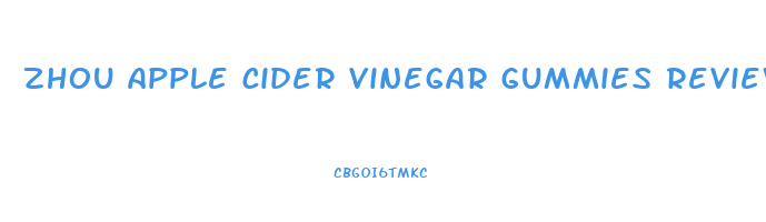 zhou apple cider vinegar gummies reviews