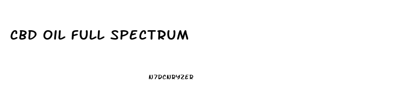 Cbd Oil Full Spectrum