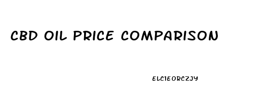 Cbd Oil Price Comparison