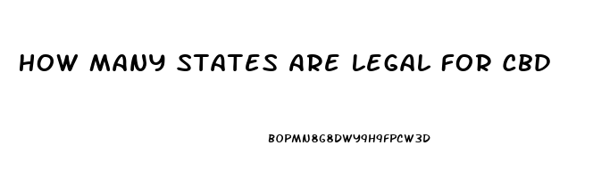 How Many States Are Legal For Cbd