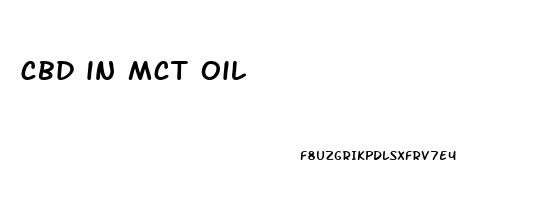 cbd in mct oil