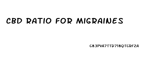 cbd ratio for migraines