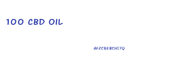 100 Cbd Oil