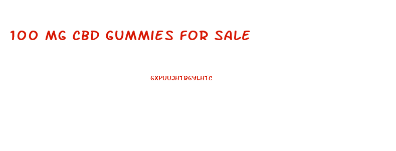100 Mg Cbd Gummies For Sale