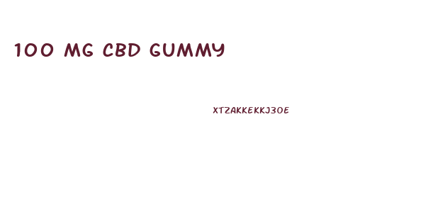 100 mg cbd gummy