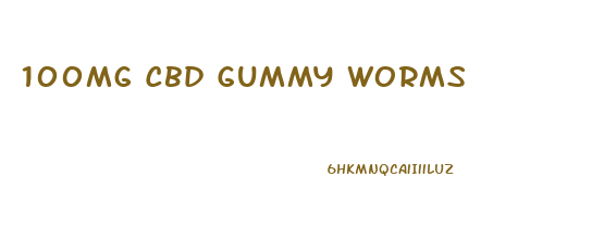 100mg Cbd Gummy Worms