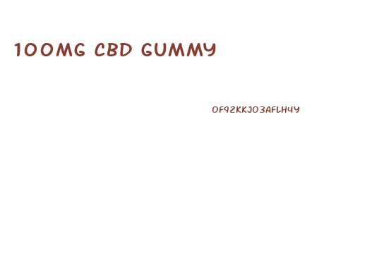 100mg Cbd Gummy