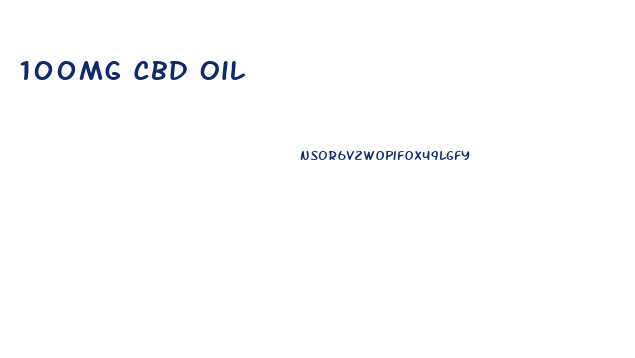 100mg Cbd Oil