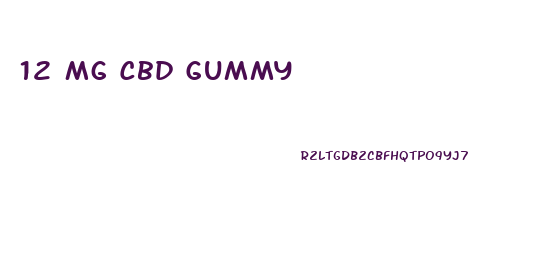 12 Mg Cbd Gummy