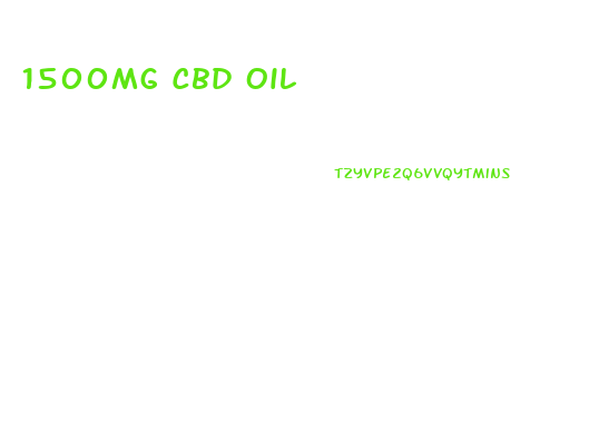 1500mg Cbd Oil