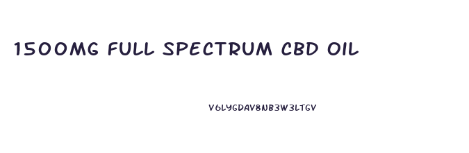 1500mg Full Spectrum Cbd Oil