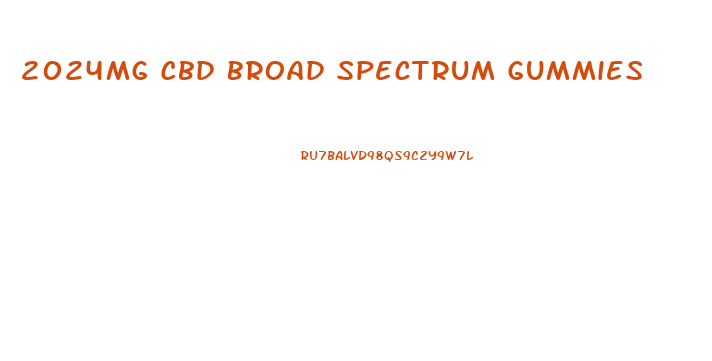2024mg Cbd Broad Spectrum Gummies