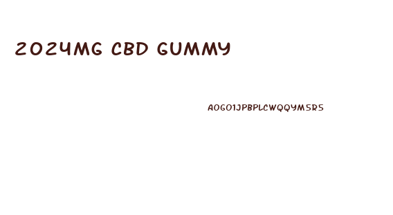 2024mg Cbd Gummy