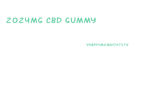 2024mg Cbd Gummy