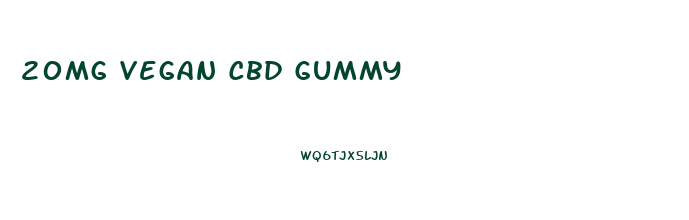 20mg Vegan Cbd Gummy