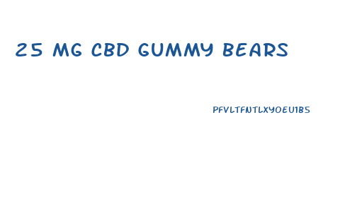 25 Mg Cbd Gummy Bears