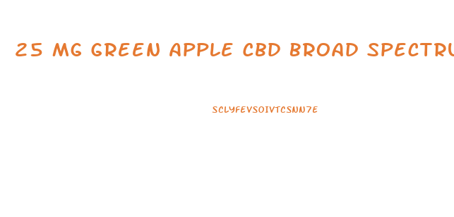 25 Mg Green Apple Cbd Broad Spectrum Gummies