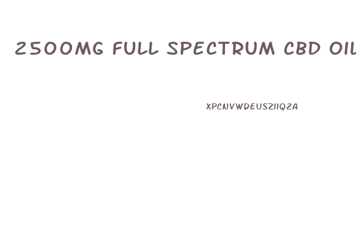 2500mg Full Spectrum Cbd Oil Vial