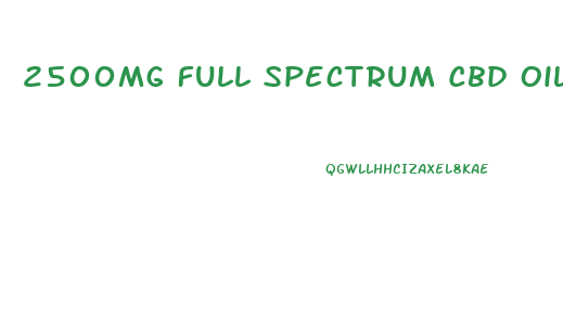 2500mg Full Spectrum Cbd Oil Vial