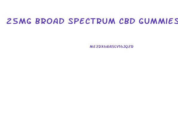 25mg Broad Spectrum Cbd Gummies