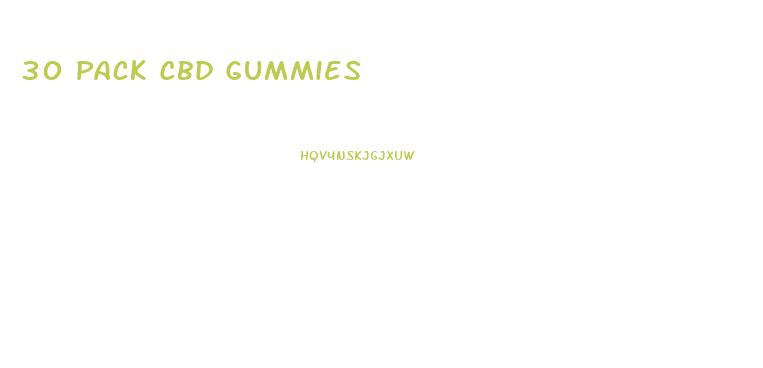 30 Pack Cbd Gummies