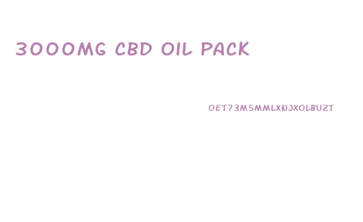 3000mg Cbd Oil Pack