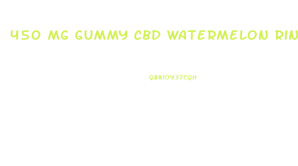 450 Mg Gummy Cbd Watermelon Rings