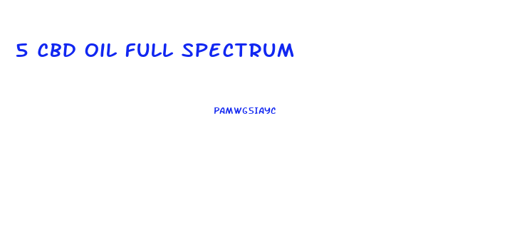 5 Cbd Oil Full Spectrum