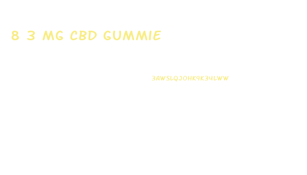 8 3 Mg Cbd Gummie