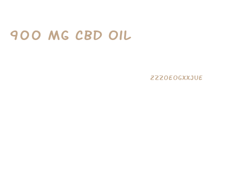 900 Mg Cbd Oil
