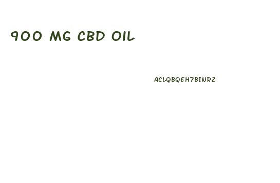 900 Mg Cbd Oil
