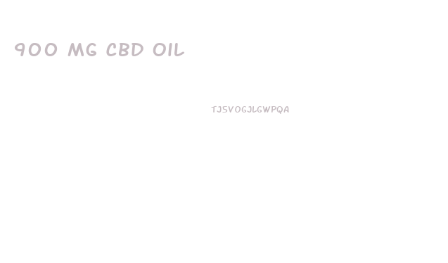 900 Mg Cbd Oil