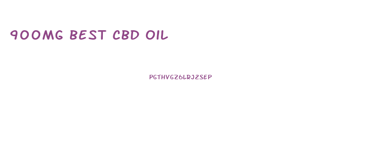 900mg Best Cbd Oil