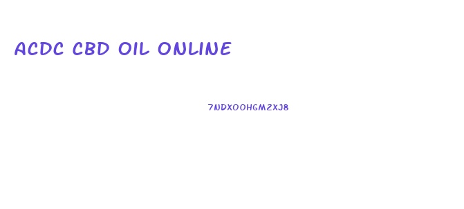 Acdc Cbd Oil Online