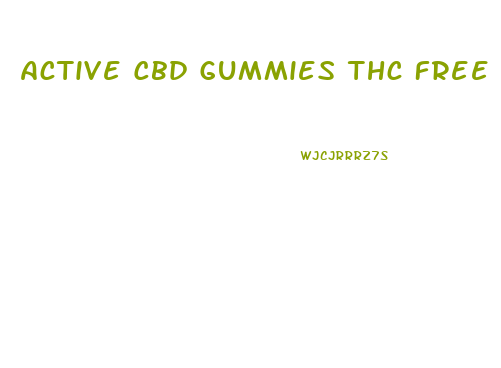 Active Cbd Gummies Thc Free