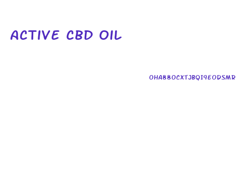 Active Cbd Oil
