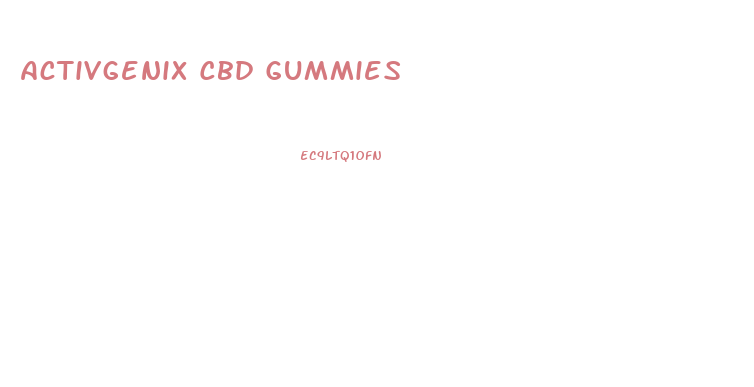 Activgenix Cbd Gummies