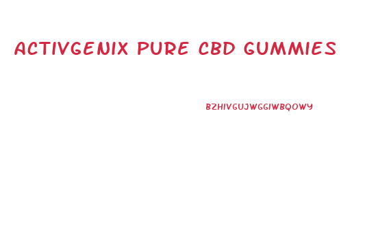 Activgenix Pure Cbd Gummies